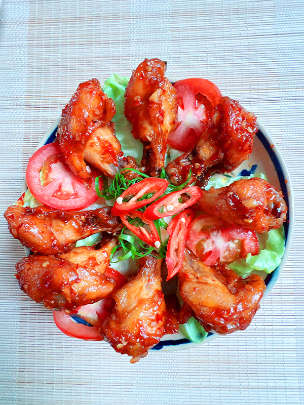 Gà ram mặn