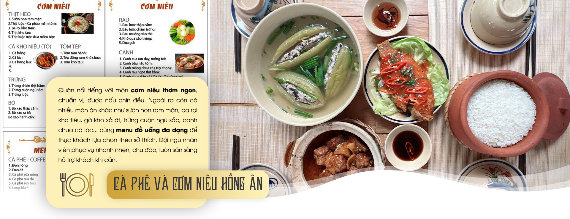 CÀ PHÊ VÀ CƠM NIÊU HỒNG ÂN
